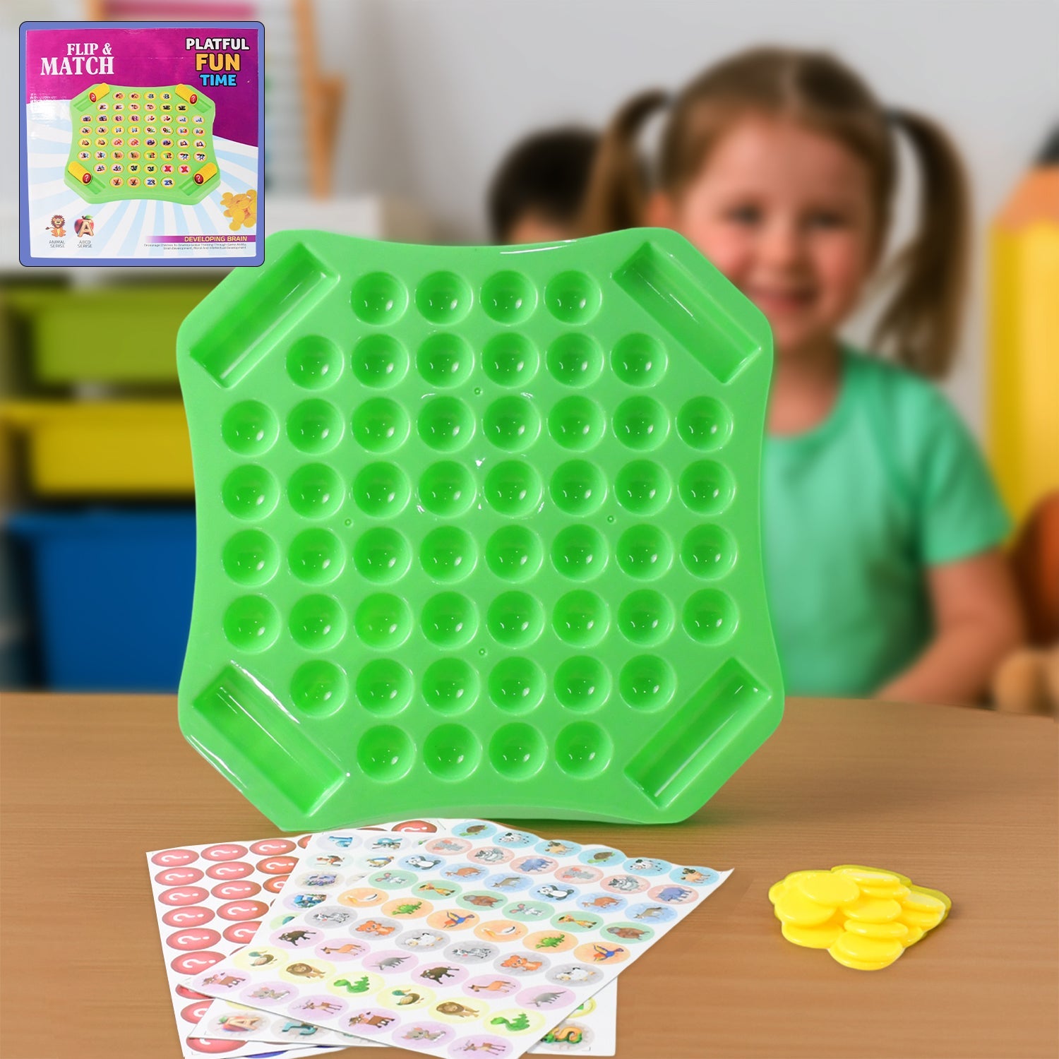 Flip & Match Educational Puzzle Game Toy  Flip & Match Educational Puzzle Game Toy